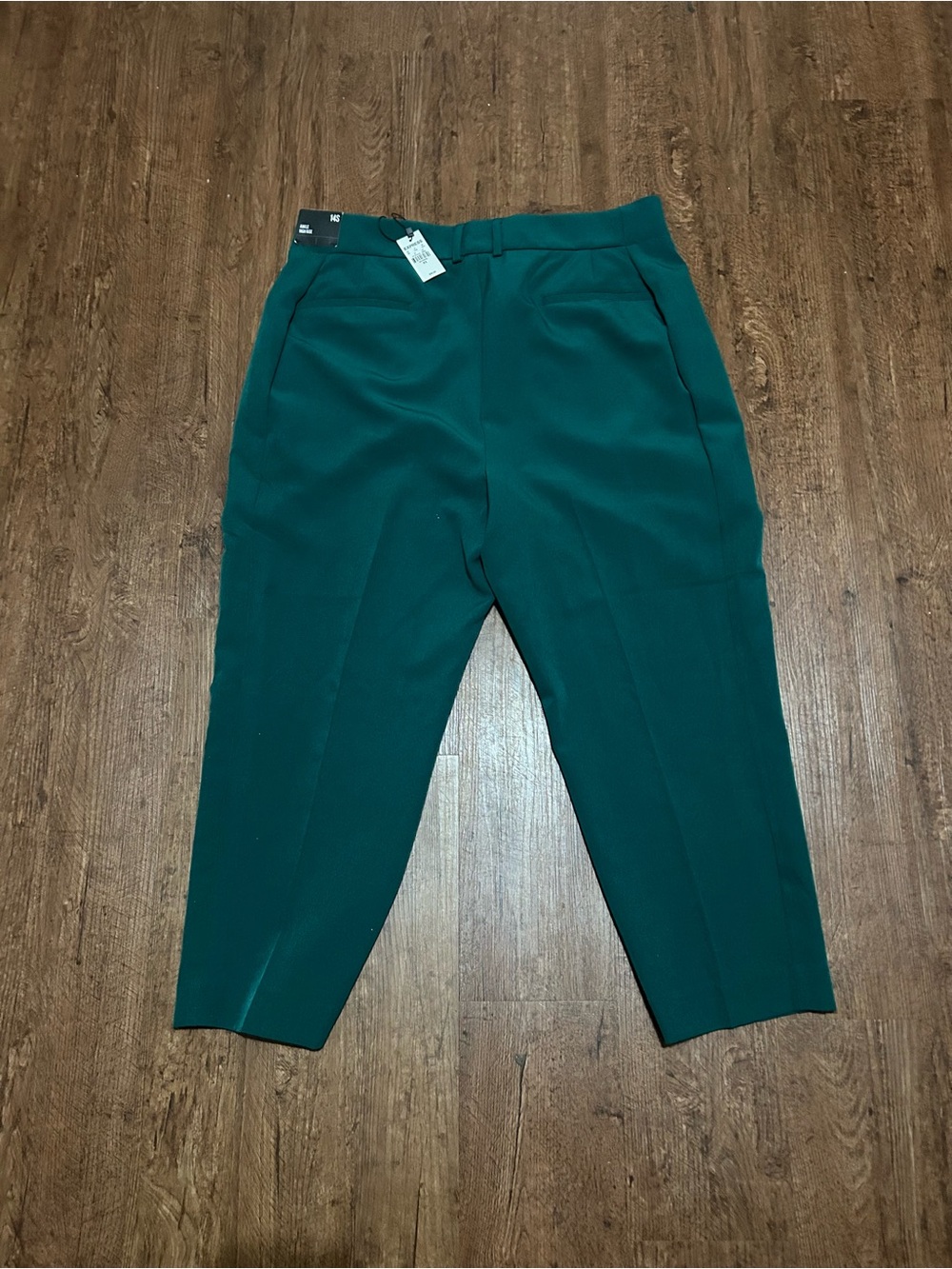Express Teal Tailored Trousers - Picture 2 of 4